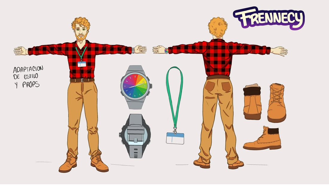 Hombre Mifa — adaptación de estilo y props